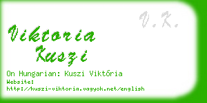 viktoria kuszi business card
